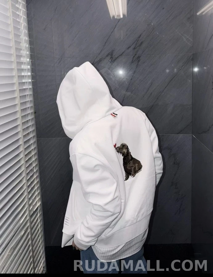 톰브라운 톰브라운 강아지 하트 자수 후드 집업 상세 이미지