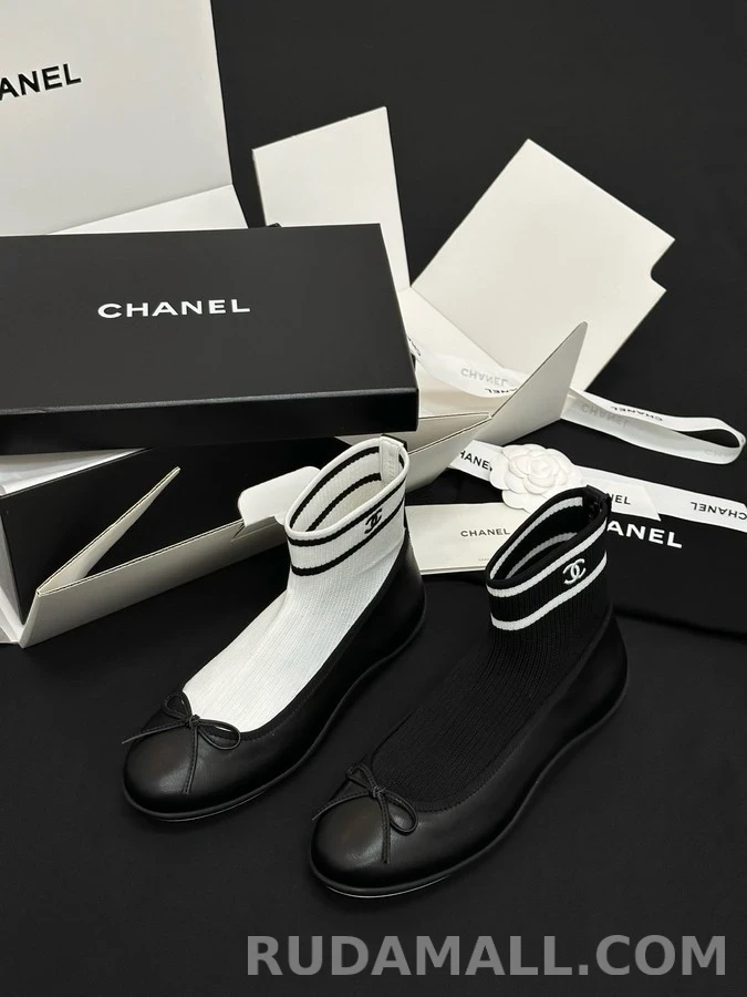 샤넬 샤넬 니트 삭스 발레리나 슈즈 상세 이미지