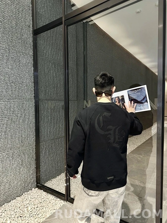 크롬하츠 크롬하츠 엠블럼 자수 맨투맨 상세 이미지