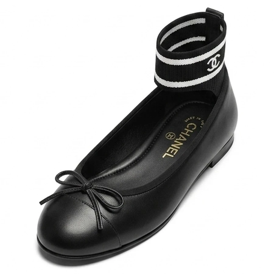 샤넬 샤넬 니트 삭스 플랫 상세 이미지