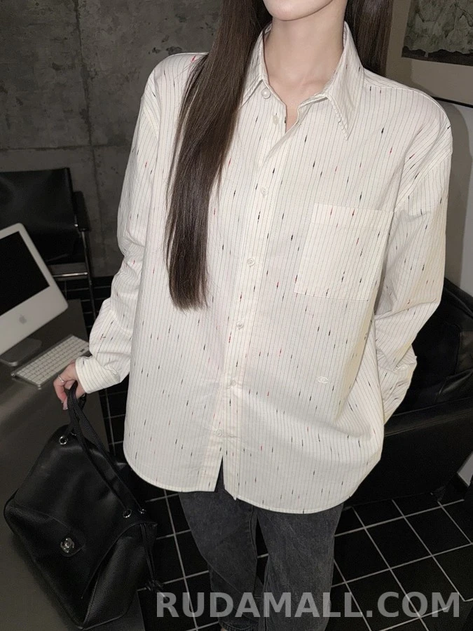 샤넬 샤넬 별점무늬 스트라이프 셔츠 상세 이미지