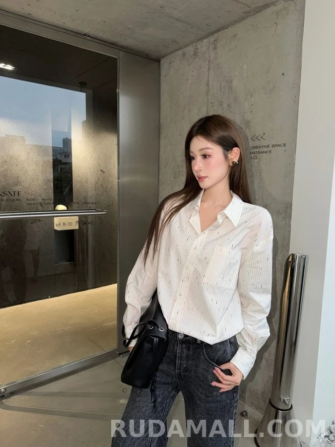 샤넬 샤넬 별점무늬 스트라이프 셔츠 상세 이미지