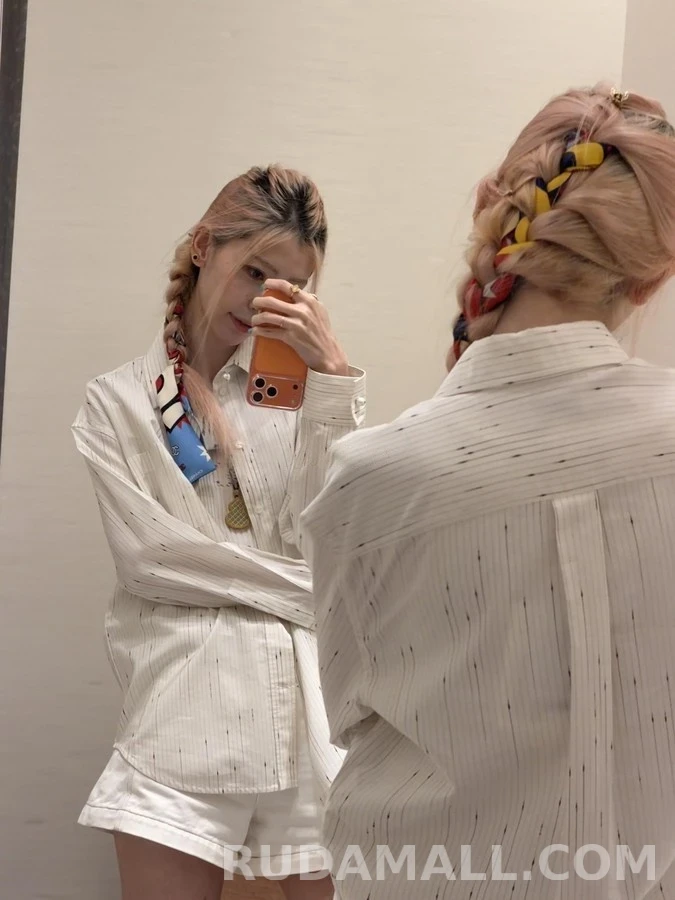 샤넬 샤넬 별점무늬 스트라이프 셔츠 상세 이미지