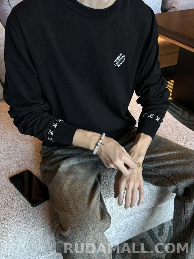 루이비통 루이비통 레터링 모노그램 긴팔 티셔츠 상세 이미지