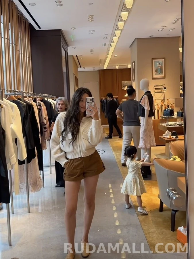 에르메스 에르메스 리브드 카라 집업 가디건 상세 이미지
