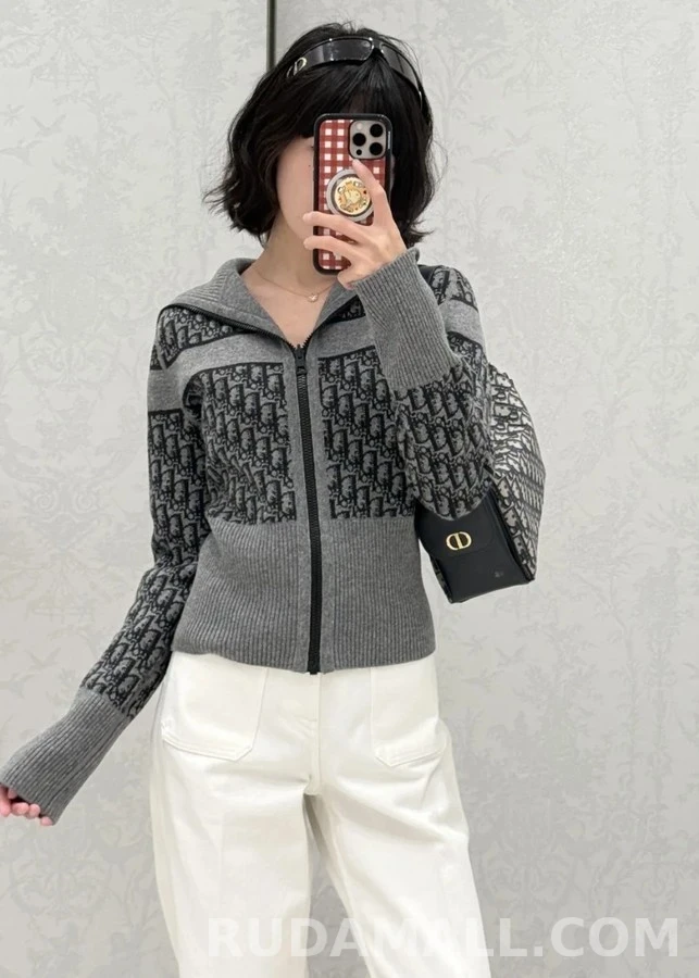 디올 디올 Oblique 스트라이프 양면 가디건 상세 이미지