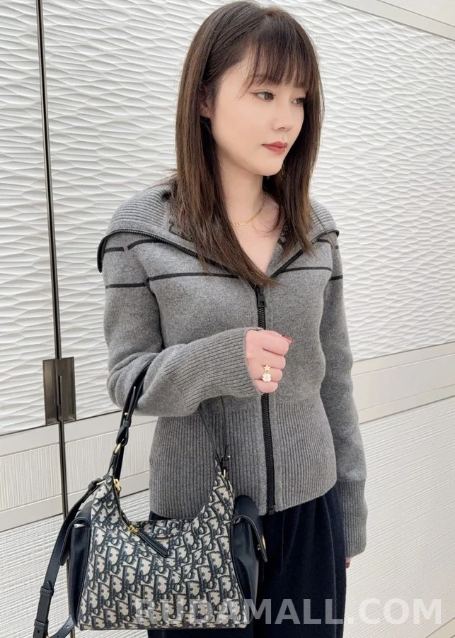 디올 디올 Oblique 스트라이프 양면 가디건 상세 이미지