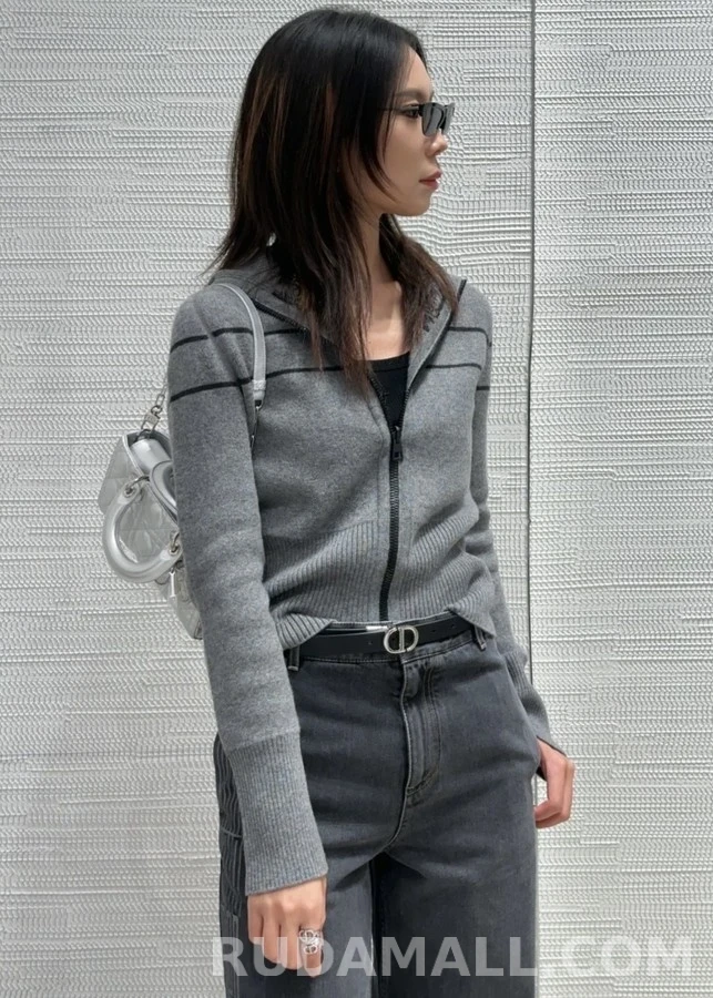 디올 디올 Oblique 스트라이프 양면 가디건 상세 이미지