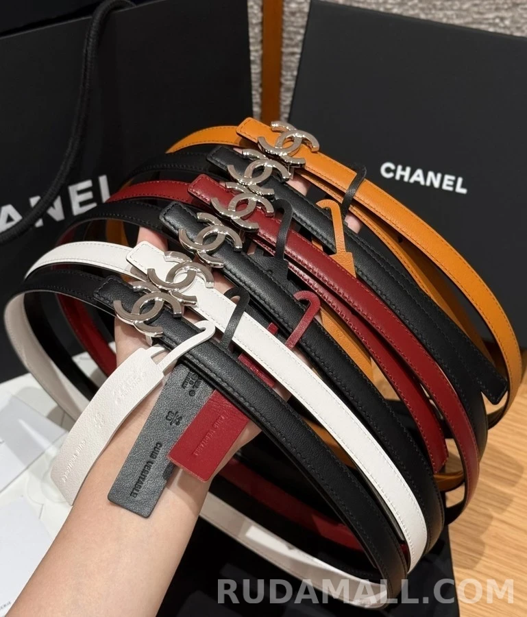 샤넬 샤넬 더블 C 버클 양면 슬림 벨트 상세 이미지