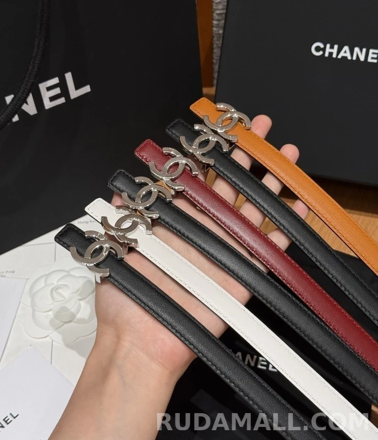 샤넬 샤넬 더블 C 버클 양면 슬림 벨트 상세 이미지