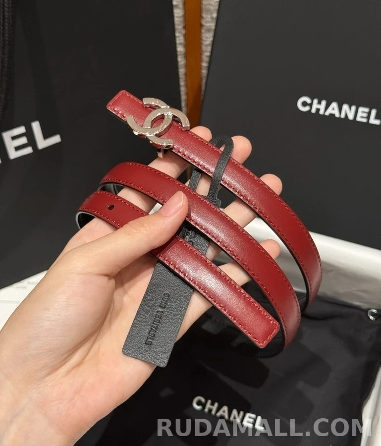 샤넬 샤넬 더블 C 버클 양면 슬림 벨트 상세 이미지