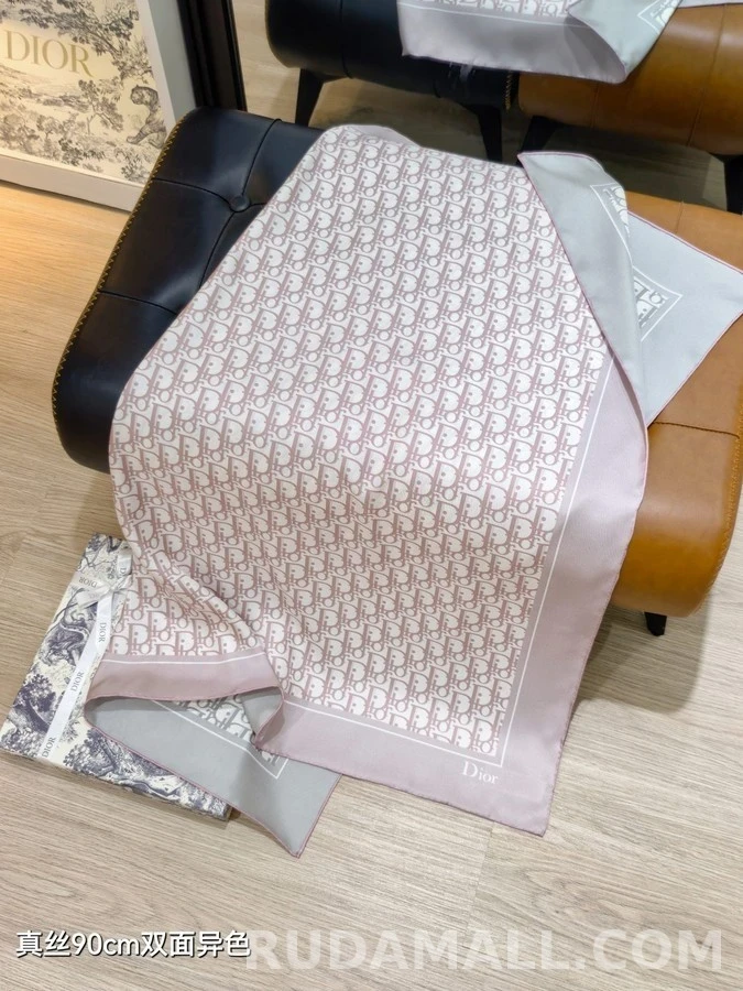 디올 디올 모노그램 양면 스카프 상세 이미지