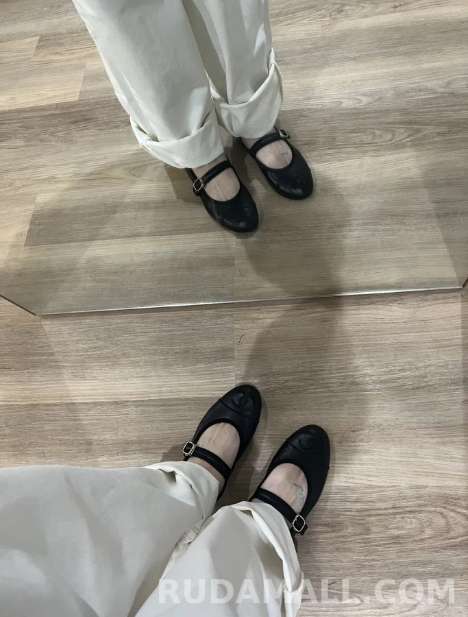 샤넬 샤넬 로고 메리제인 플랫 상세 이미지