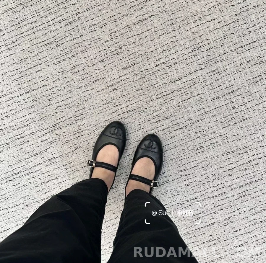 샤넬 샤넬 로고 메리제인 플랫 상세 이미지