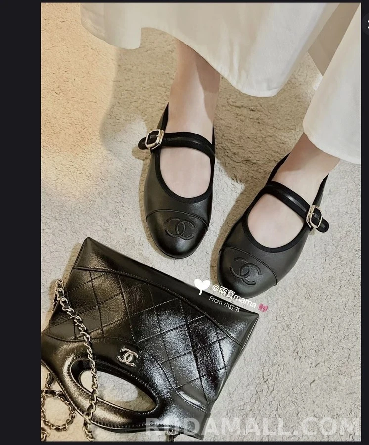 샤넬 샤넬 로고 메리제인 플랫 상세 이미지