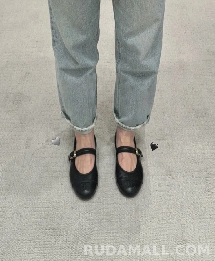 샤넬 샤넬 로고 메리제인 플랫 상세 이미지