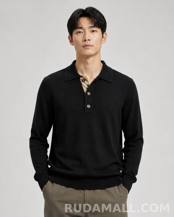 버버리 버버리 카라 니트 스웨터 상세 이미지