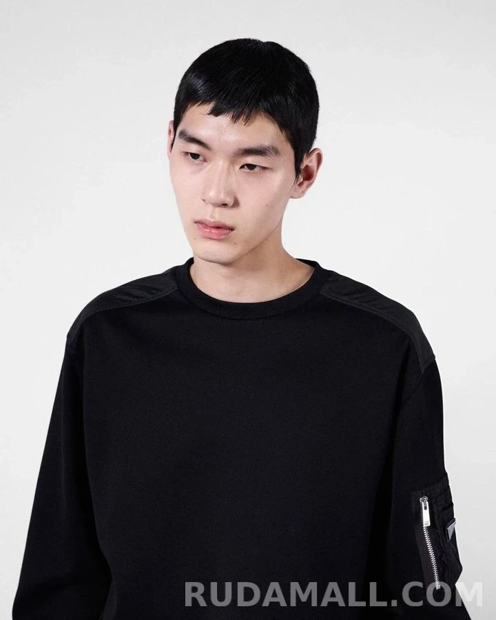 프라다 프라다 오버사이즈 리나일론 스웨트셔츠 상세 이미지