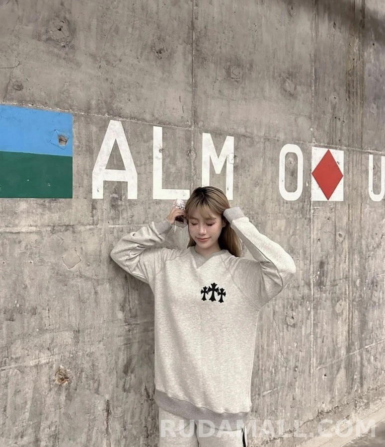 크롬하츠 크롬하츠 크로스 로고 맨투맨 상세 이미지