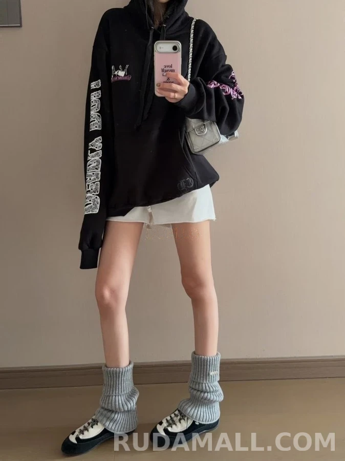 크롬하츠 크롬하츠 데들리돌 프린트 후드 상세 이미지