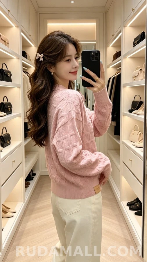 루이비통 루이비통 로프 패턴 니트 스웨터 상세 이미지