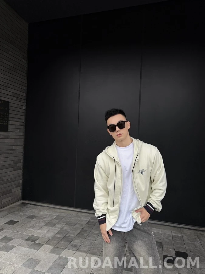 프라다 프라다 복고 휘장 후드 집업 상세 이미지