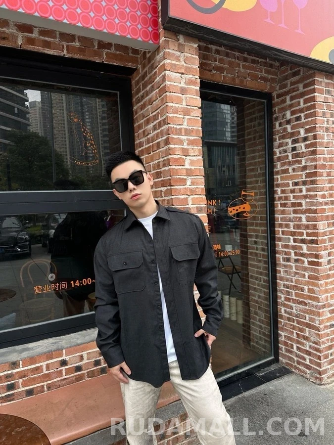 메종 마르지엘라 메종마르지엘라 명선 장식 견장 셔츠 상세 이미지