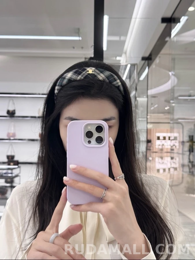 셀린느 셀린느 트리옹프 플래드 와이드 헤어밴드 상세 이미지
