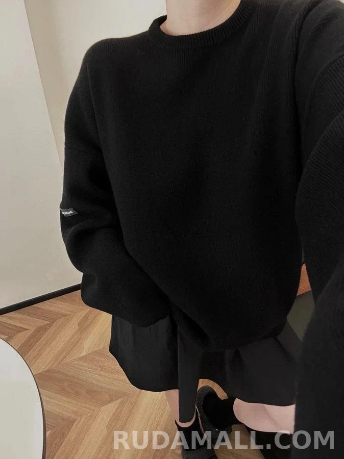 발렌시아가 발렌시아가 슬리브 패치 니트 상세 이미지