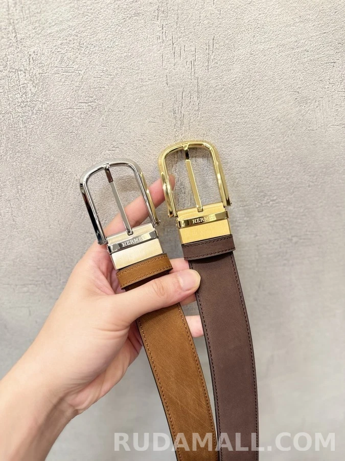 에르메스 에르메스 레더 핀 버클 양면 벨트 상세 이미지