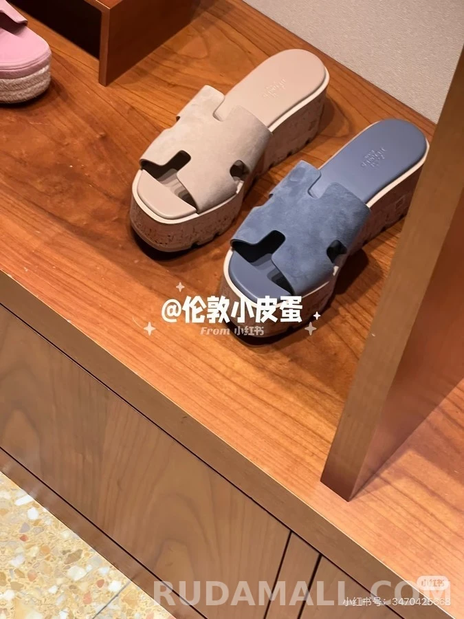 에르메스 에르메스 에클레어 코르크 플랫폼 샌들 상세 이미지