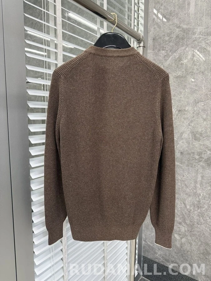 브루넬로 쿠치넬리 브루넬로 쿠치넬리 골지 헨리넥 긴팔 티셔츠 상세 이미지