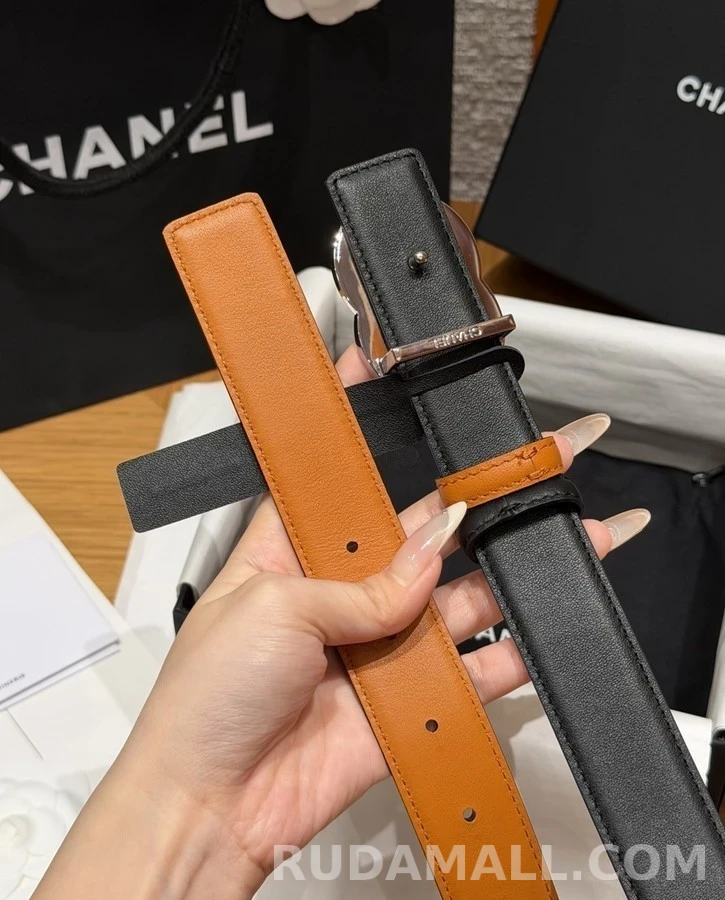 샤넬 샤넬 더블 C 버클 리버서블 벨트 상세 이미지