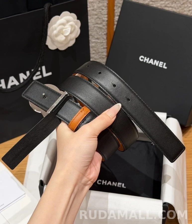 샤넬 샤넬 더블 C 버클 리버서블 벨트 상세 이미지