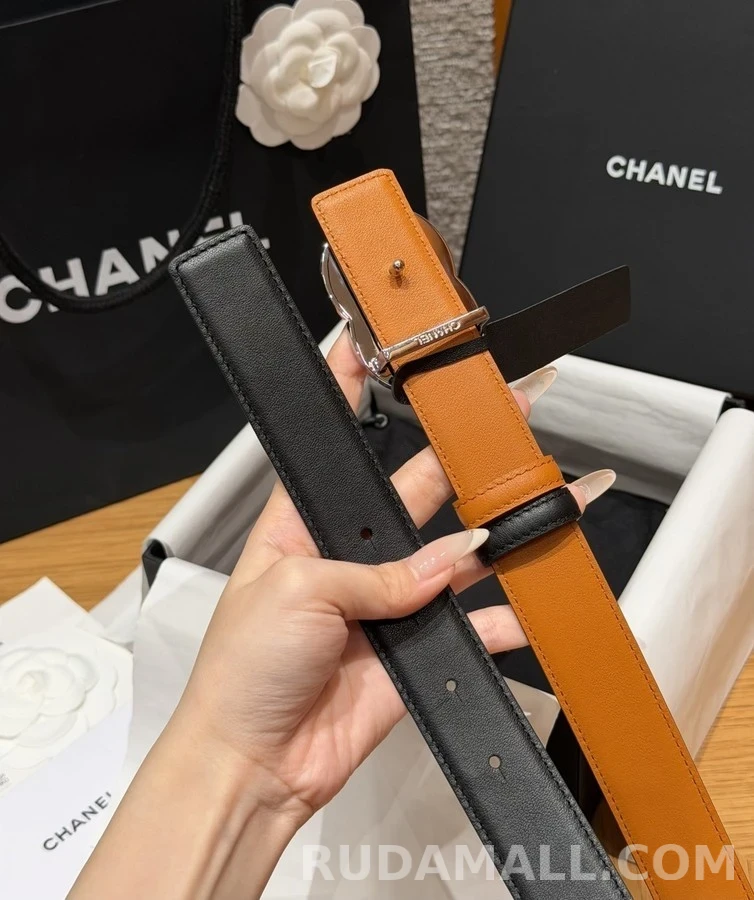 샤넬 샤넬 더블 C 버클 리버서블 벨트 상세 이미지