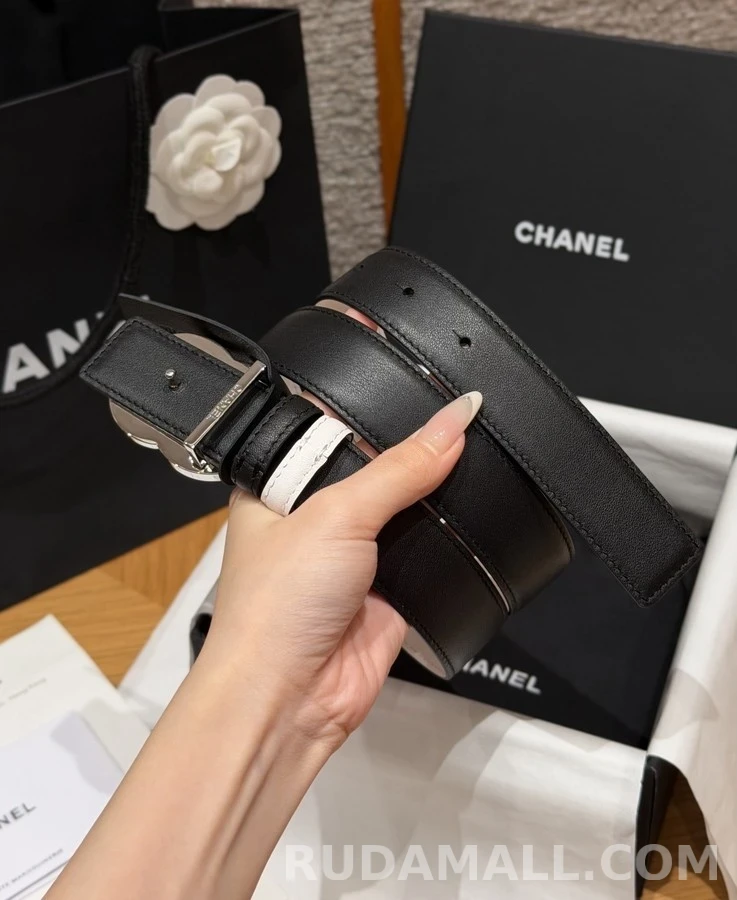 샤넬 샤넬 더블 C 로고 리버시블 벨트 상세 이미지