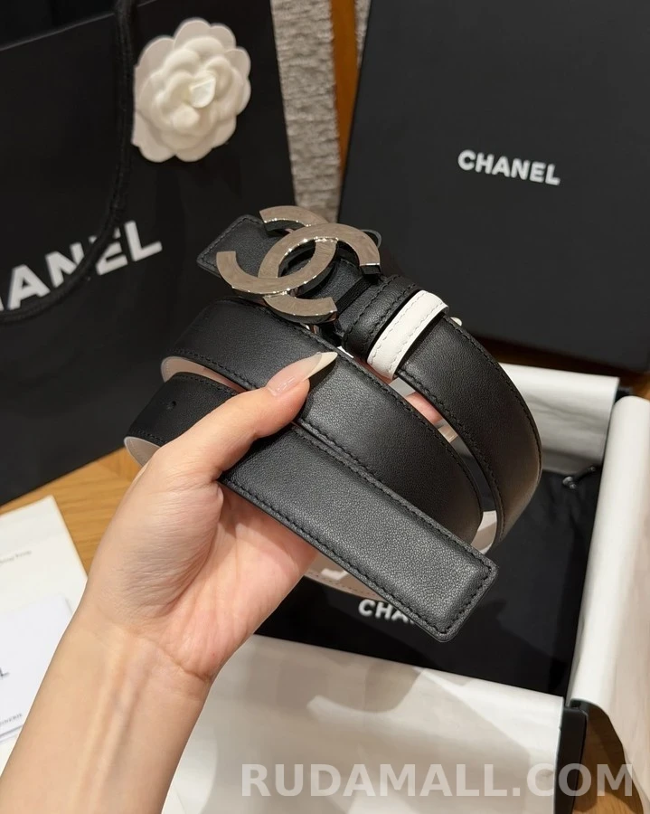 샤넬 샤넬 더블 C 로고 리버시블 벨트 상세 이미지