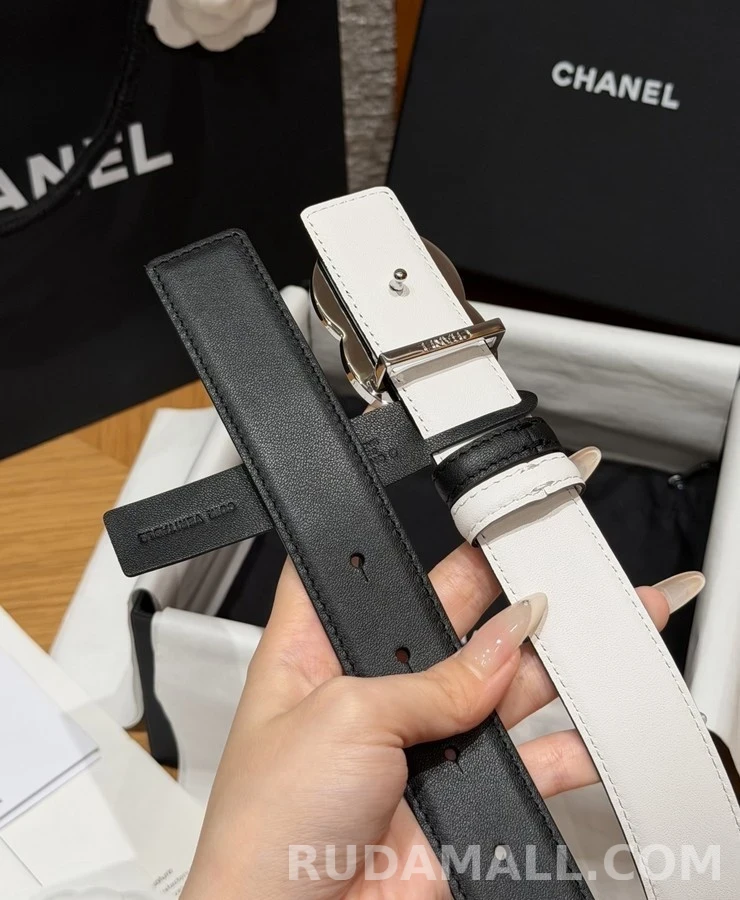 샤넬 샤넬 더블 C 로고 리버시블 벨트 상세 이미지