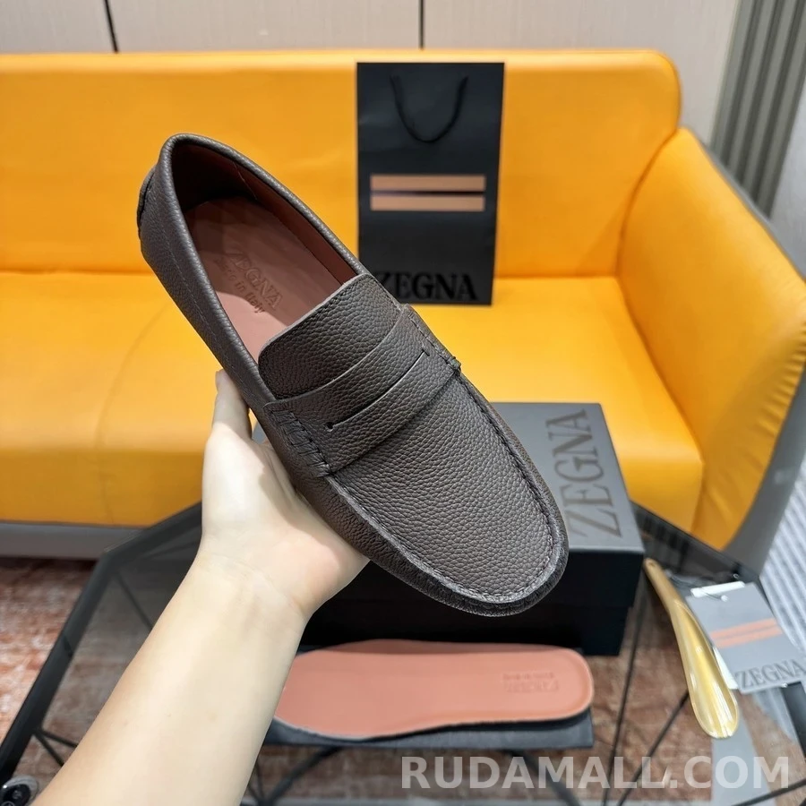 제냐 제냐 페블 레더 드라이빙 슈즈 상세 이미지