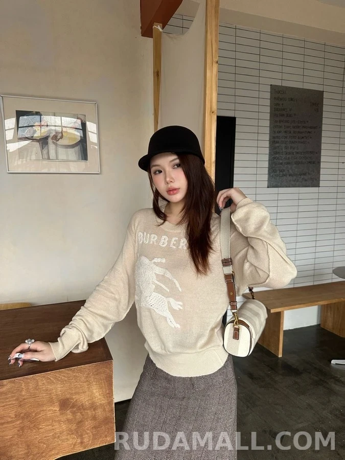 버버리 버버리 마술 기사 로고 니트 상세 이미지