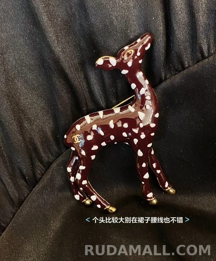 샤넬 샤넬 스팟 사슴 에나멜 브로치 상세 이미지