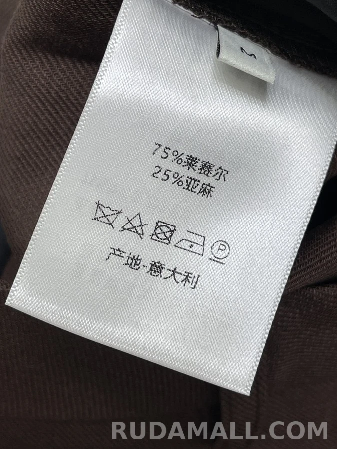 디올 디올 버튼 로고 와이드 팬츠 상세 이미지