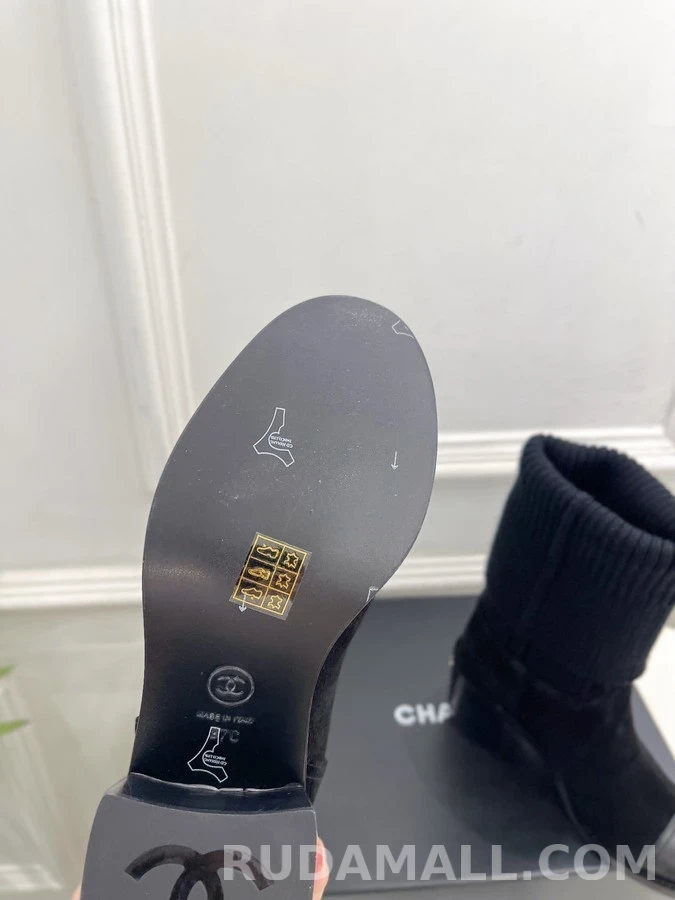 샤넬 샤넬 더블 C 삭스 부츠 상세 이미지