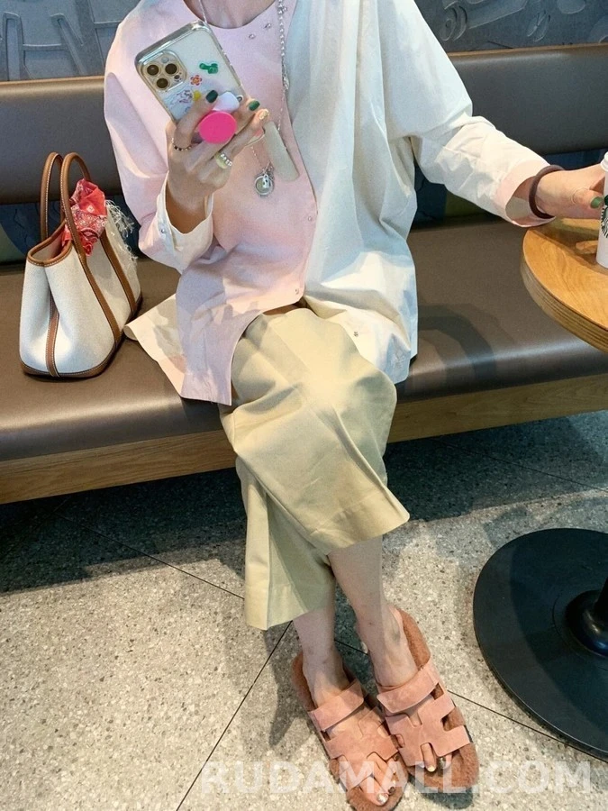 에르메스 에르메스 울 H 스트랩 샌들 상세 이미지