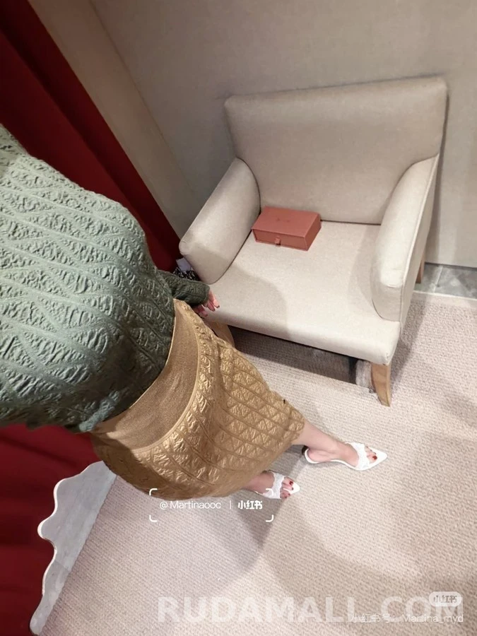 로로피아나 로로피아나 다이아몬드 패턴 캐시미어 롱 스커트 상세 이미지