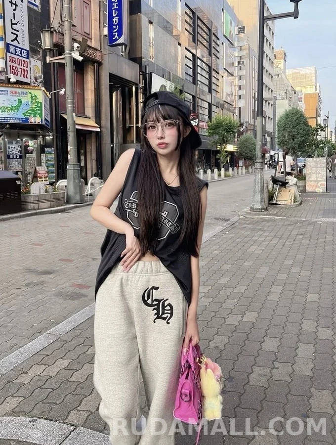 크롬하츠 크롬하츠 CH 레터링 자수 트레이닝 팬츠 상세 이미지