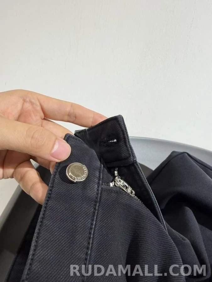 몽클레어 몽클레어 모노그램 자수 스트레이트 데님 팬츠 상세 이미지