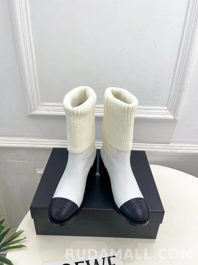 샤넬 샤넬 더블 C 캡토 삭스 부츠 상세 이미지