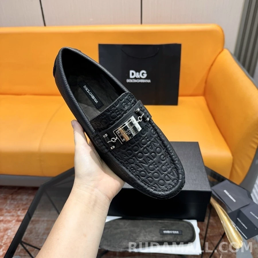 돌체앤가바나 돌체앤가바나 페블 레더 로고 버클 로퍼 상세 이미지