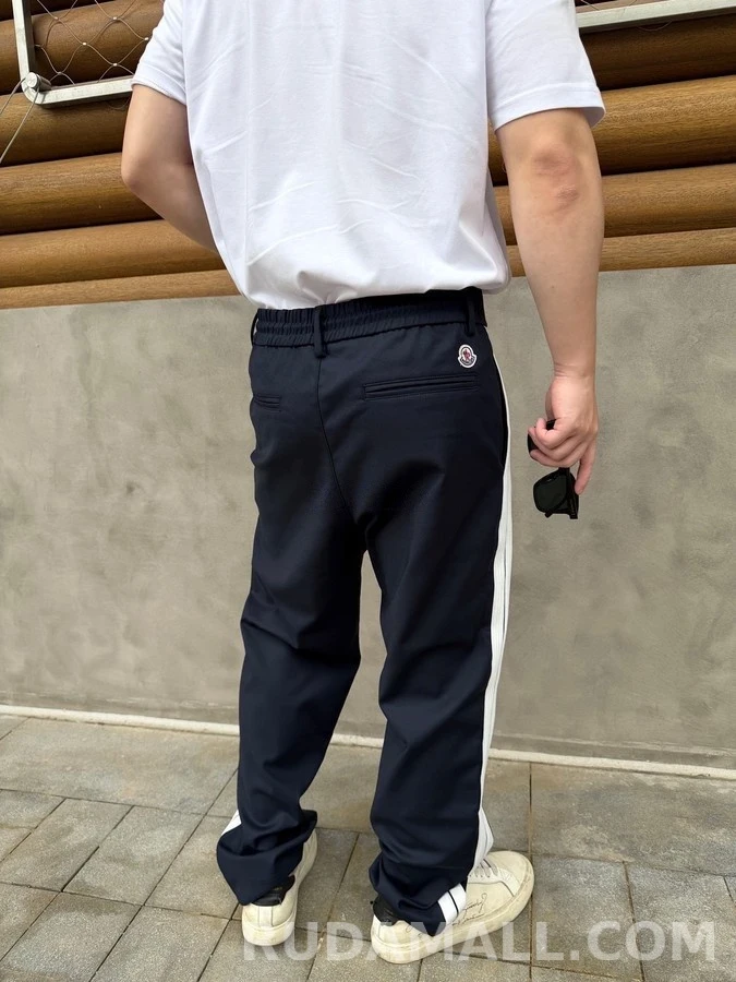 몽클레어 몽클레어 로고 스트라이프 드로스트링 팬츠 상세 이미지